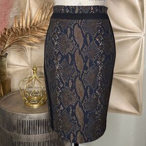 Diane Von Furstenberg Black Lace-Overlay Pencil Skirt